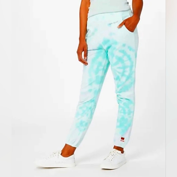 Peace Love World Pants - Peace Love World joggers tie dye